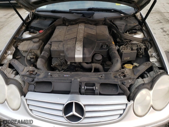 2004 Mercedes-Benz CLK-Class 3.2L with VIN WDBTJ65J74F072751, listed as a Copart auction lot 55059143 with 104,698 mi miles and Salvage Title. Bid and sale history available at carsss.com. Image 11.
