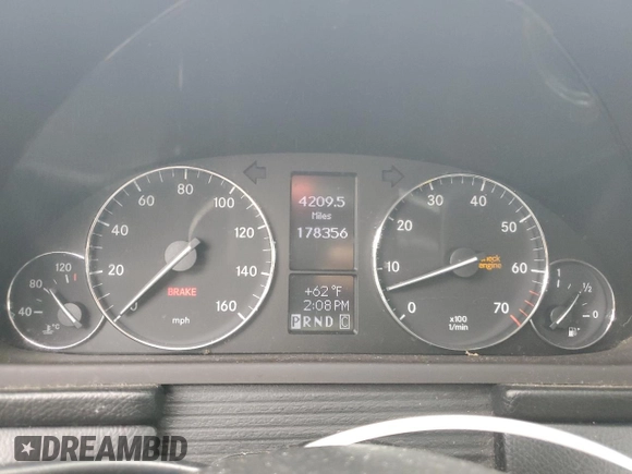 2006 Mercedes-Benz C 280 Luxury with VIN WDBRF92H96F815024, listed as a Copart auction lot 55578365 with 178,356 mi miles and Salvage title. Bid and sale history available at DreamBid. Image 9.