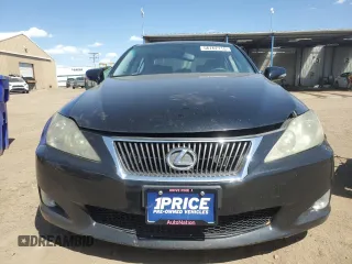 2010 Lexus IS 250 with VIN JTHCF5C26A2034695, listed as a Copart auction lot 56762115 with 134,866 mi miles and Salvage title. Bid and sale history available at DreamBid. Image 5.