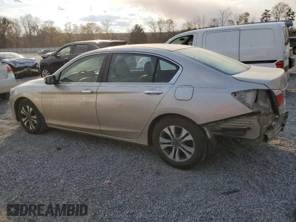2014 Honda Accord Sedan LX with VIN 1HGCR2F37EA208718, listed as a Copart auction lot 50416855 with 143,392 mi miles and Clean Title. Bid and sale history available at carsss.com. Image 2.