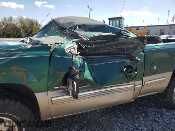 1999 Chevrolet Silverado 1500 LS with VIN 1GCEK14T7XZ130096, listed as a Copart auction lot 75257524 with 0 mi miles and Non Repairable. Bid and sale history available at carsss.com. Image 7.