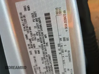 2020 Ford Escape Titanium Hybrid z VIN 1FMCU9DZ4LUC34827, wystawiony jako Copart lot #48769685 z przebiegiem 84 218 mil mil oraz Szkoda całkowita • Salvage title. Historia ofert i sprzedaży dostępna na DreamBid. Obrazek 15.