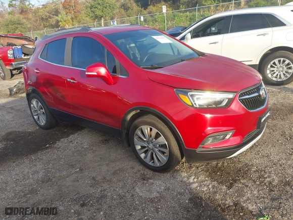 2017 Buick Encore Premium with VIN KL4CJDSB0HB008254, listed as a IAAI auction lot 41216187 with 59,146 mi miles. Bid and sale history available at carsss.com. Image 1.