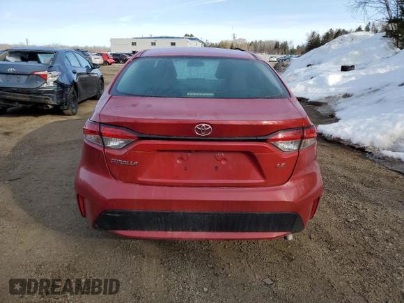 2021 Toyota Corolla L with VIN 5YFBPMBE0MP150531, listed as a Copart auction lot 47040085 with 185,869 mi miles and Non Repairable. Bid and sale history available at carsss.com. Image 6.
