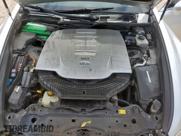 2010 Lexus LS 460 with VIN JTHBL5EF7A5092639, listed as a Copart auction lot 58069975 with 186,078 mi miles and Salvage title. Bid and sale history available at DreamBid. Image 11.