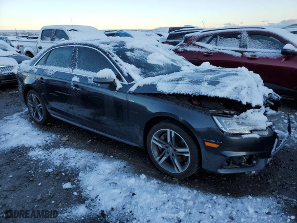2017 Audi A4 Premium Plus with VIN WAUENAF45HN017024, listed as a Copart auction lot 48505485 with 106,554 mi miles and Salvage Title. Bid and sale history available at carsss.com. Image 4.