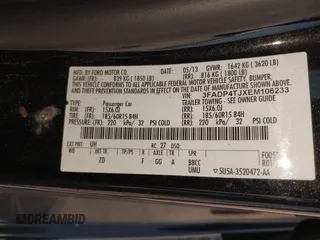 2014 Ford Fiesta S с VIN 3FADP4TJXEM106233, выставлен на аукционе IAAI как лот 42138608 с пробегом 107 873 миль миль и . История ставок и продаж доступна на DreamBid. Изображение 9.