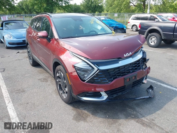 2024 Kia Sportage SX-Prestige with VIN 5XYK5CDF5RG148906, listed as a IAAI auction lot 42411377 with 24,833 mi miles and . Bid and sale history available at DreamBid. Image 1.