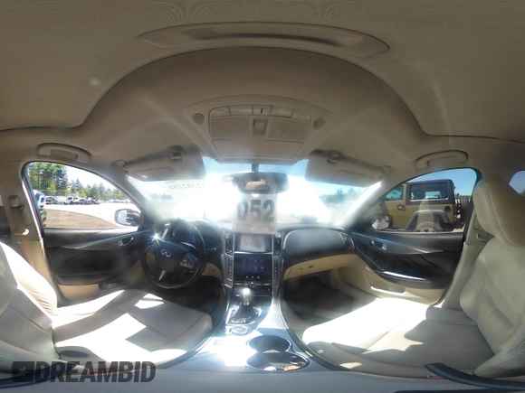 2014 Infiniti Q50 Sport with VIN JN1BV7AR3EM681886, listed as a IAAI auction lot 42382281 with 140,005 mi miles and . Bid and sale history available at DreamBid. Image 24.