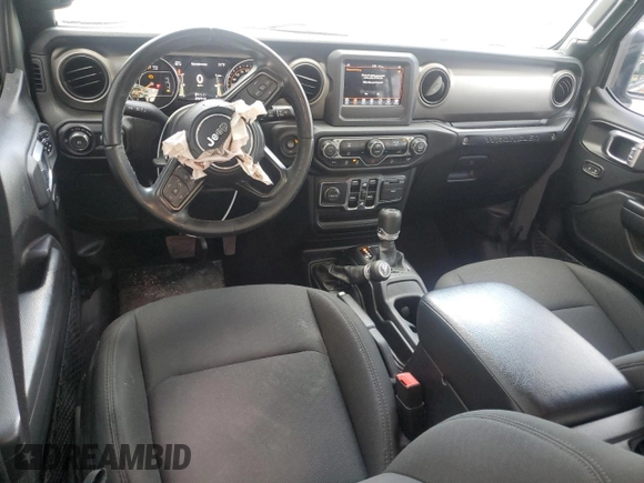 2020 Jeep Wrangler Unlimited Sport with VIN 1C4HJXDG6LW311546, listed as a Copart auction lot 51675395 with 27,679 mi miles and Salvage title. Bid and sale history available at DreamBid. Image 8.