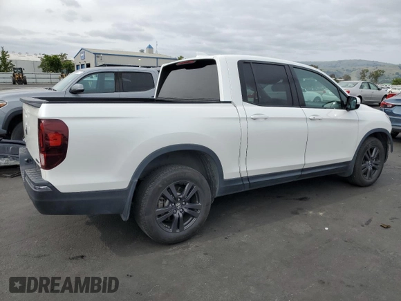 2019 Honda Ridgeline Sport with VIN 5FPYK3F12KB047265, listed as a Copart auction lot 54433275 with 87,837 mi miles and Salvage title. Bid and sale history available at DreamBid. Image 3.