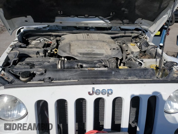 2014 Jeep Wrangler Sahara with VIN 1C4AJWBGXEL125544, listed as a Copart auction lot 51961845 with 146,917 mi miles and Salvage title. Bid and sale history available at DreamBid. Image 14.