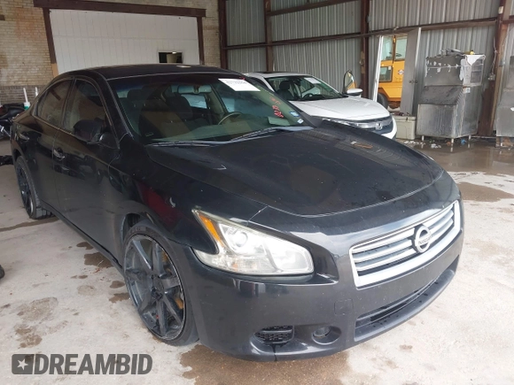 2014 Nissan Maxima S with VIN 1N4AA5AP9EC476138, listed as a IAAI auction lot 42732164 with 105,724 mi miles and . Bid and sale history available at DreamBid. Image 1.