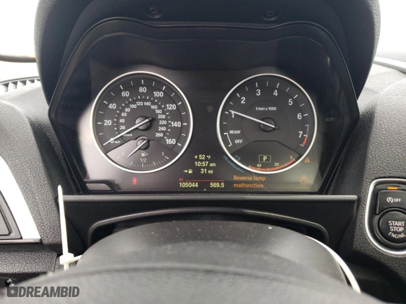 2014 BMW 2 Series 228i with VIN WBA1F5C50EV255519, listed as a Copart auction lot 45394705 with 105,044 mi miles and Salvage Title. Bid and sale history available at carsss.com. Image 9.