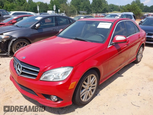 2009 Mercedes-Benz C 300 Sport with VIN WDDGF81X89F283240, listed as a IAAI auction lot 42694652 with 180,972 mi miles and . Bid and sale history available at DreamBid. Image 2.