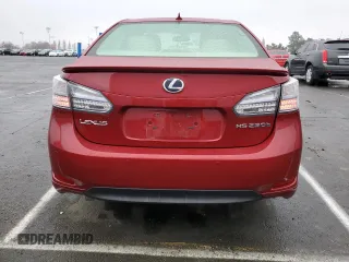 2010 Lexus HS 250h with VIN JTHBB1BA6A2029439, listed as a Copart auction lot 86409444 with 147,194 mi miles and Salvage Title. Bid and sale history available at DreamBid. Image 6.