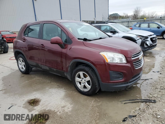 2016 Chevrolet Trax LS with VIN 3GNCJNSB7GL119478, listed as a Copart auction lot 49385715 with 169,787 mi miles and Non Repairable. Bid and sale history available at carsss.com. Image 4.