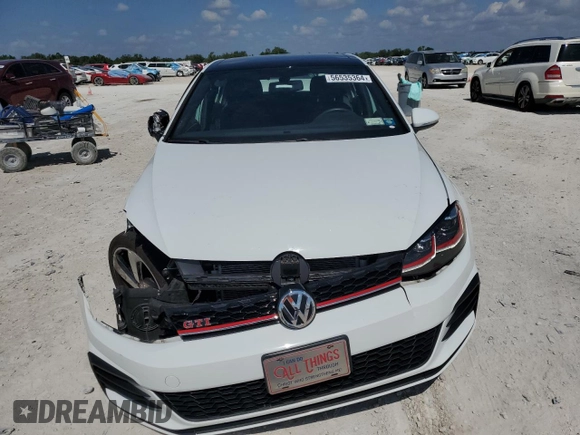 2019 Volkswagen Golf GTI S with VIN 3VW6T7AU9KM031398, listed as a Copart auction lot 56535364 with 21,740 mi miles. Bid and sale history available at carsss.com. Image 5.