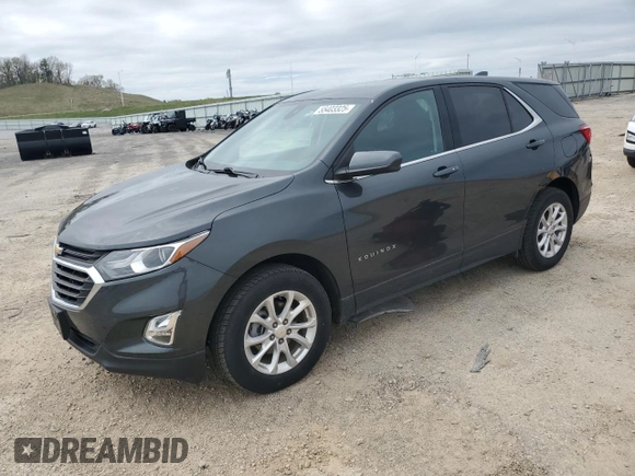 2020 Chevrolet Equinox LT with VIN 3GNAXUEV1LS571786, listed as a Copart auction lot 55403325 with 82,961 mi miles and Salvage Title. Bid and sale history available at DreamBid. Image 1.