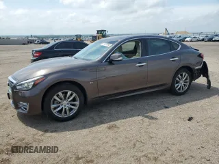 2019 Infiniti Q70 Luxe with VIN JN1BY1AR2KM585067, listed as a Copart auction lot 57527895 with 62,965 mi miles and Salvage title. Bid and sale history available at DreamBid. Image 1.