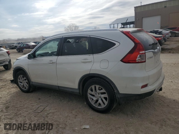 2015 Honda CR-V EX-L with VIN 5J6RM4H7XFL117414, listed as a Copart auction lot 47317535 with 174,768 mi miles and Salvage Title. Bid and sale history available at DreamBid. Image 2.