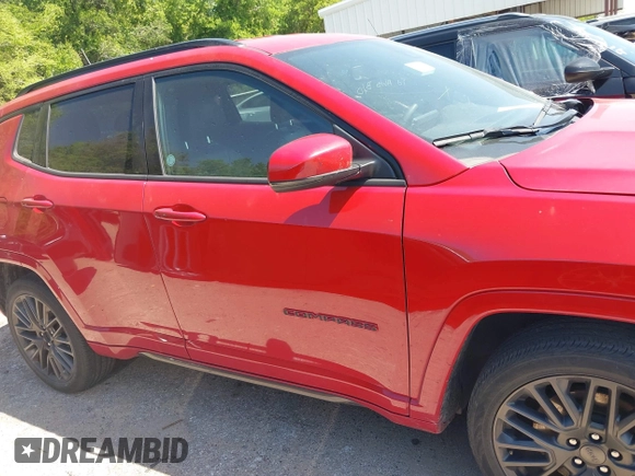 2023 Jeep Compass (RED) Edition with VIN 3C4NJDCN2PT527617, listed as a IAAI auction lot 42000559 with 48,773 mi miles and . Bid and sale history available at carsss.com. Image 13.