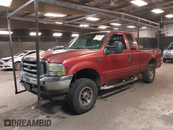 2002 Ford Super Duty F-250 XL with VIN 1FTNX21L82EA87027, listed as a IAAI auction lot 41893004 with 214,580 mi miles. Bid and sale history available at carsss.com. Image 17.