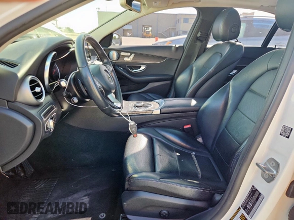 2017 Mercedes-Benz C 300 with VIN 55SWF4JB5HU202389, listed as a Copart auction lot 62884515 with 135,848 mi miles and Clean title. Bid and sale history available at DreamBid. Image 7.