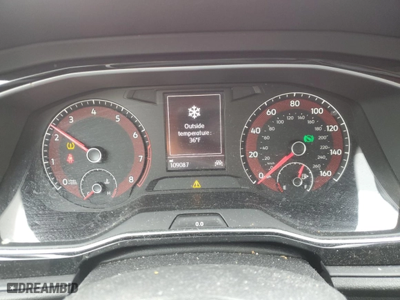 2019 Volkswagen Jetta S with VIN 3VWC57BU6KM068971, listed as a Copart auction lot 44350085 with 109,087 mi miles and Salvage Title. Bid and sale history available at carsss.com. Image 9.