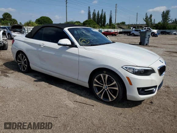 2017 BMW 2 Series 230i with VIN WBA2K9C37H7A26238, listed as a Copart auction lot 56988833 with 46,335 mi miles. Bid and sale history available at carsss.com. Image 4.