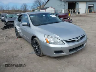 2006 Honda Accord LX with VIN 1HGCM66346A027051, listed as a IAAI auction lot 41881729 with 117,409 mi miles and . Bid and sale history available at DreamBid. Image 1.