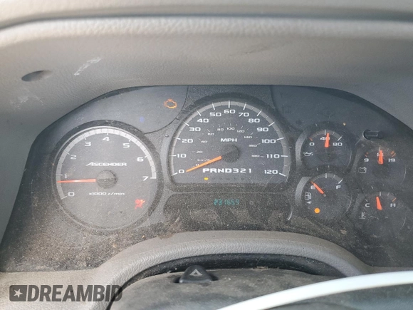 2006 Isuzu Ascender S z VIN 4NUES16S566701576, wystawiony jako Copart lot #64504984 z przebiegiem 231 659 mil mil oraz Szkoda całkowita • Salvage title. Historia ofert i sprzedaży dostępna na DreamBid. Obrazek 9.