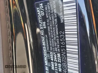 2025 Mercedes-Benz CLA 250 z VIN W1K5J4GB7SN516532, wystawiony jako Copart lot #86814014 z przebiegiem 4 053 mil mil oraz Szkoda całkowita • Salvage title. Historia ofert i sprzedaży dostępna na DreamBid. Obrazek 12.