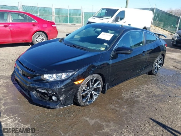 2019 Honda Civic Si Coupe with VIN 2HGFC3A50KH755307, listed as a IAAI auction lot 41645543 with NaN miles. Bid and sale history available at carsss.com. Image 2.