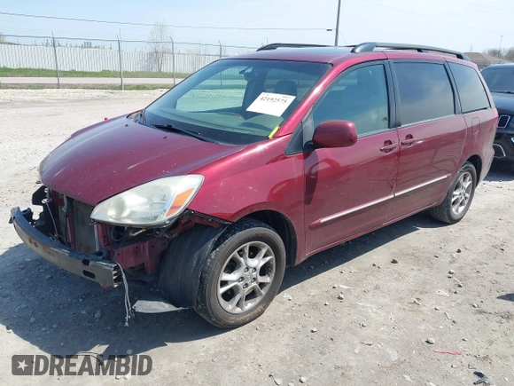 2005 Toyota Sienna XLE with VIN 5TDZA22C15S367176, listed as a IAAI auction lot 42192575 with 275,398 mi miles and . Bid and sale history available at DreamBid. Image 2.