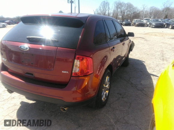 2014 Ford Edge SEL with VIN 2FMDK3JC3EBB06191, listed as a IAAI auction lot 41784832 with 142,847 mi miles. Bid and sale history available at carsss.com. Image 4.