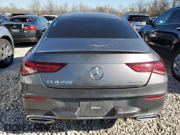 2020 Mercedes-Benz CLA 250 with VIN W1K5J4HB5LN096592, listed as a Copart auction lot 48157054 with 62,208 mi miles and . Bid and sale history available at DreamBid. Image 6.