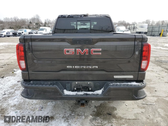 2021 GMC Sierra 1500 Elevation with VIN 3GTU9CET8MG300060, listed as a Copart auction lot 45880105 with 67,412 mi miles and Salvage Title. Bid and sale history available at DreamBid. Image 6.