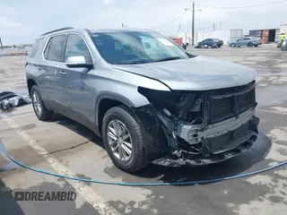 2023 Chevrolet Traverse LT Leather with VIN 1GNEVHKW2PJ243652, listed as a IAAI auction lot 42092429 with 31,945 mi miles. Bid and sale history available at carsss.com. Image 1.