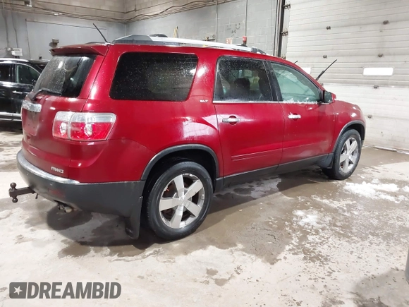 2011 GMC Acadia SLT1 with VIN 1GKKVRED3BJ332557, listed as a IAAI auction lot 41469715 with 201,252 mi miles and . Bid and sale history available at DreamBid. Image 4.