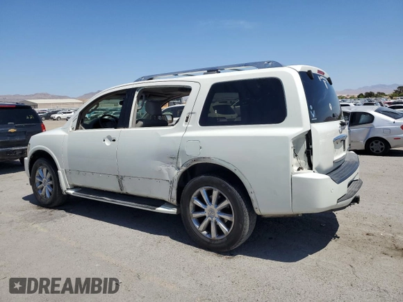 2008 Infiniti QX56 with VIN 5N3AA08C48N908968, listed as a Copart auction lot 53845735 with 166,339 mi miles and Salvage Title. Bid and sale history available at DreamBid. Image 2.