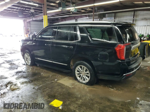 2021 GMC Yukon SLT with VIN 1GKS2BKD9MR188327, listed as a Copart auction lot 82426804 with 91,959 mi miles and Salvage Title. Bid and sale history available at carsss.com. Image 2.