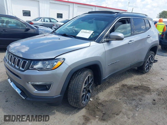 2018 Jeep Compass Limited z VIN 3C4NJDCB3JT369267, wystawiony jako IAAI lot #42181693 z przebiegiem 96 511 mil mil oraz . Historia ofert i sprzedaży dostępna na DreamBid. Obrazek 2.