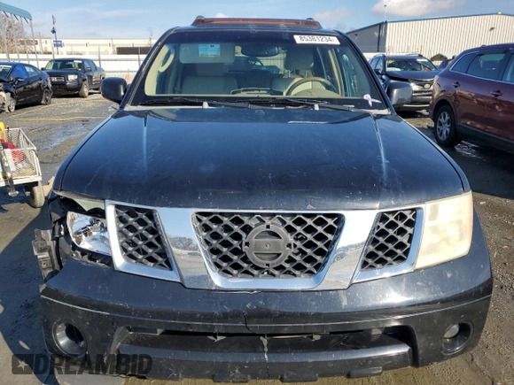 2005 Nissan Pathfinder SE with VIN 5N1AR18U65C739432, listed as a Copart auction lot 85381234 with 194,978 mi miles and Salvage Title. Bid and sale history available at carsss.com. Image 5.