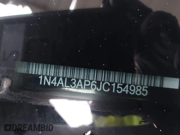 2018 Nissan Altima 2.5 S with VIN 1N4AL3AP6JC154985, listed as a IAAI auction lot 41576444 with 129,665 mi miles. Bid and sale history available at carsss.com. Image 9.