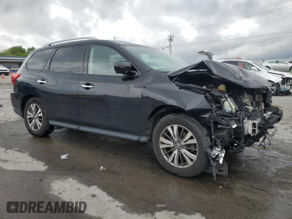 2019 Nissan Pathfinder S with VIN 5N1DR2MM6KC630831, listed as a Copart auction lot 53923815 with 94,777 mi miles and Salvage title. Bid and sale history available at DreamBid. Image 4.
