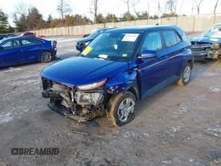 2020 Hyundai Venue SE with VIN KMHRB8A30LU015163, listed as a IAAI auction lot 41293346 with 68,829 mi miles and . Bid and sale history available at DreamBid. Image 2.