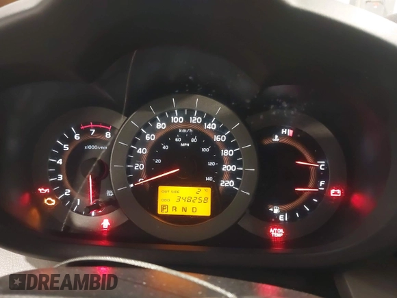 2008 Toyota RAV4 with VIN JTMBD33V785197155, listed as a IAAI auction lot 41279359 with 348,258 mi miles. Bid and sale history available at carsss.com. Image 7.