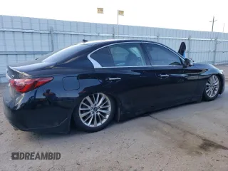 2021 Infiniti Q50 3.0t LUXE with VIN JN1EV7BP9MM700661, listed as a Copart auction lot 47864815 with 70,459 mi miles and Non Repairable. Bid and sale history available at carsss.com. Image 3.