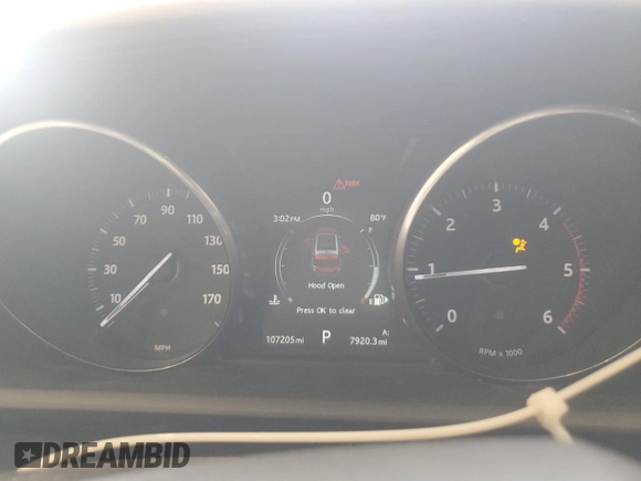 2017 Land Rover Range Rover Sport SE with VIN SALWG2FK2HA667984, listed as a Copart auction lot 53991285 with 107,205 mi miles and Salvage Title. Bid and sale history available at DreamBid. Image 9.